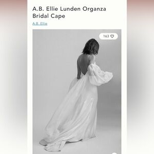 Anthropologie bridal cape